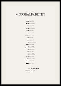 Minimalistisk översikt av morsealfabetet i svart på ljus bakgrund-2