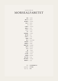 Minimalistisk översikt av morsealfabetet i svart på ljus bakgrund-3