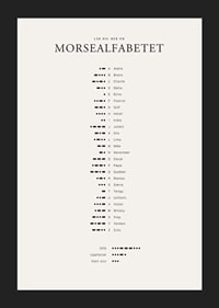Minimalistisk översikt av morsealfabetet i svart på ljus bakgrund-5