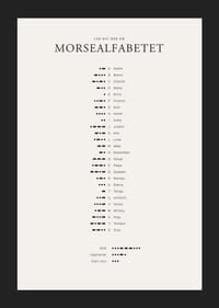 Minimalistisk översikt av morsealfabetet i svart på ljus bakgrund-5