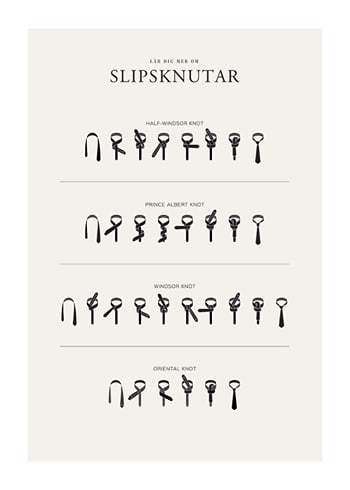 Poster Slipsknutar