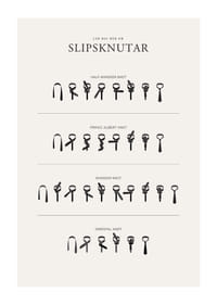 Illustrerade instruktioner för fyra slipsknutar i svartvitt-1