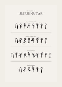 Illustrerade instruktioner för fyra slipsknutar i svartvitt-3