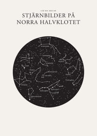 Grafisk illustration av stjärnbilder i svartvitt cirkelformat-3