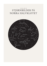 Grafisk illustration av stjärnbilder i svartvitt cirkelformat-1