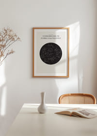 Grafisk illustration av stjärnbilder i svartvitt cirkelformat-4