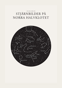 Grafisk illustration av stjärnbilder i svartvitt cirkelformat-3