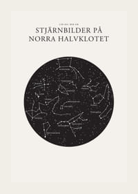 Grafisk illustration av stjärnbilder i svartvitt cirkelformat-3