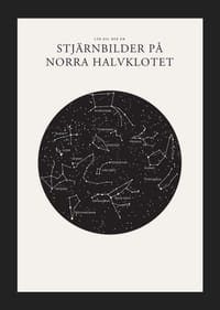 Grafisk illustration av stjärnbilder i svartvitt cirkelformat-5