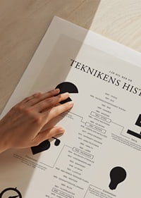 Svartvita symboler av historiska uppfinningar på ljus bakgrund-9