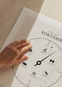 Minimalistisk illustration med koktider för olika livsmedel-5