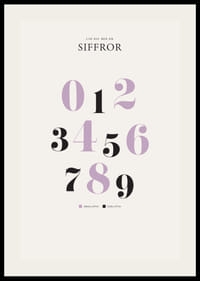 Stora siffror 0 till 9 i lila och svart mot ljus bakgrund-2