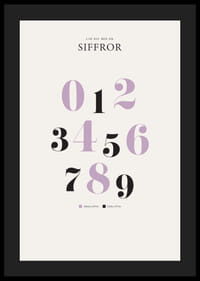 Stora siffror 0 till 9 i lila och svart mot ljus bakgrund-4