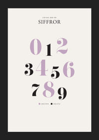 Stora siffror 0 till 9 i lila och svart mot ljus bakgrund-5