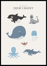 Illustrerade havsdjur i mjuka färger mot ljus bakgrund-2