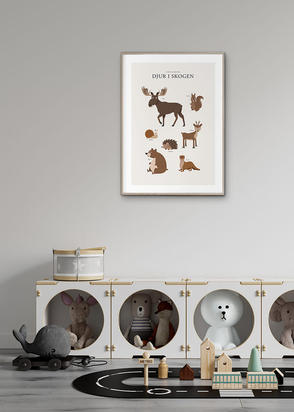 Poster Djur I Skogen crossfade