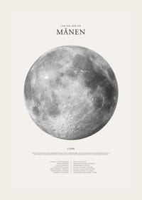 Detaljerad illustration av månen i svartvitt med faktatext-3