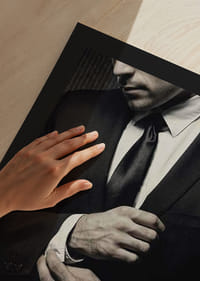 Close-up of man in black suit adjusting cufflinks-9