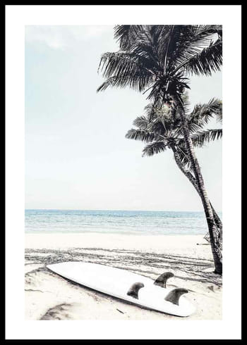 Poster Surfboard On Beach