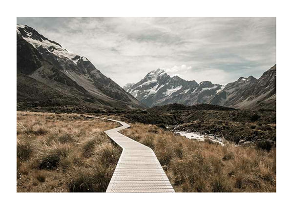 Plakāts Hooker Valley Track