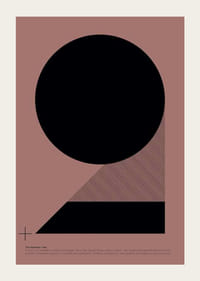 Illustrazione grafica del numero 2 nero su sfondo marrone-rosso-3