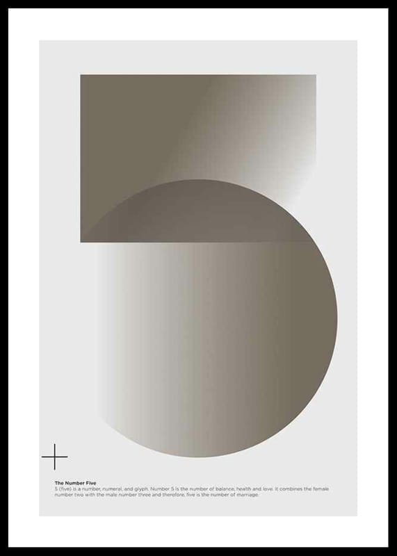 Graphical Number 5 Poster | Grafische | Gallerix.de