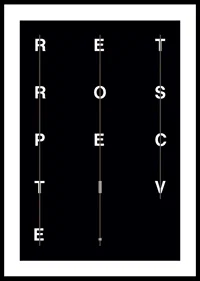 Grafisk text i vitt på svart bakgrund med ordet retrospective-2