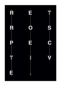 Texte graphique en blanc sur fond noir avec le mot rétrospective-3