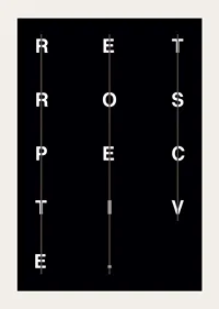 Grafisk text i vitt på svart bakgrund med ordet retrospective-5