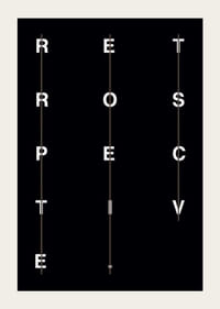 Texte graphique en blanc sur fond noir avec le mot rétrospective-5
