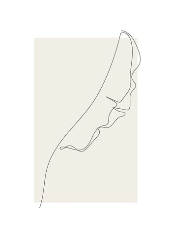 Plagát Banana Leaf Line Art No1