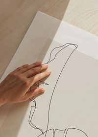 Banana Leaf Line Art No2-5