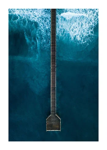 Póster Scripps Beach Pier