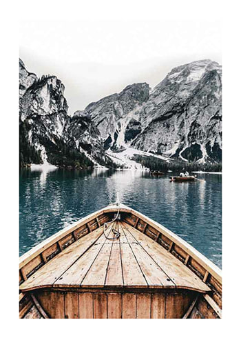 Poster Braies Lake No1