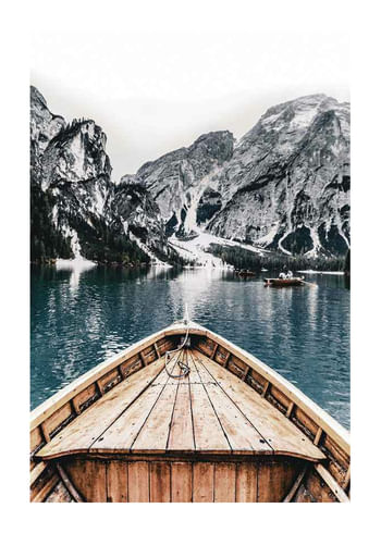 Affiche Braies Lake No1