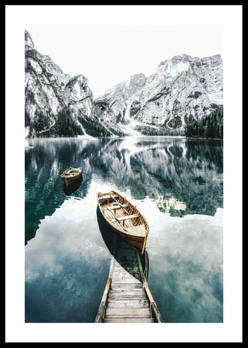 Poster Braies Lake No2