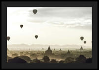 Fotografi av luftballonger över tempel i Bagan, Myanmar-4