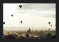 Fotografi av luftballonger över tempel i Bagan, Myanmar-5