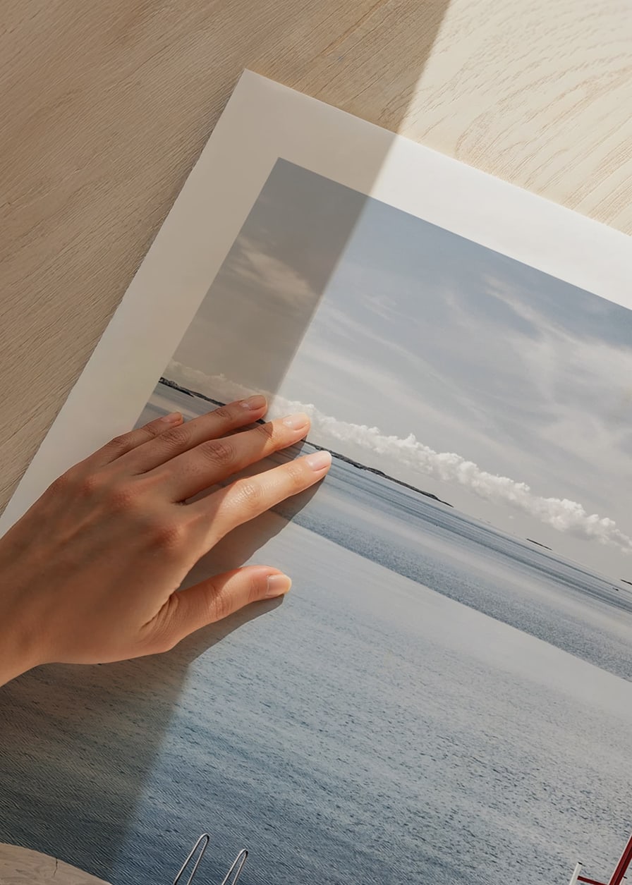 Photographic coastal landscape with cliffs and bathing ladder by the sea-12