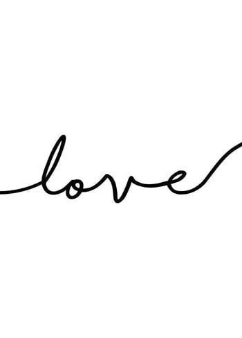 Plakatas Love Line Art