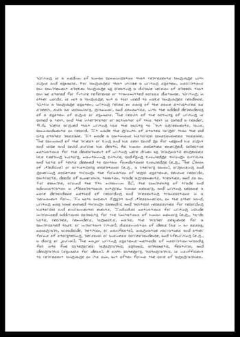 Poster The Written Word