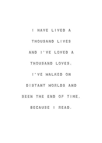 Poster Because I Read