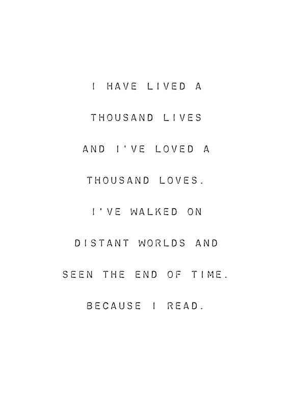 Juliste Because I Read