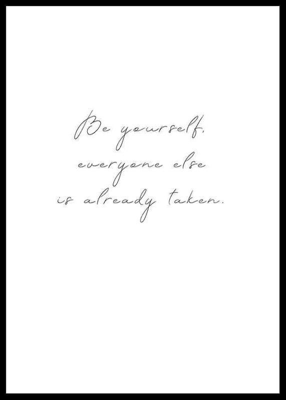 Quote in black writing style on white background, minimalist style-12