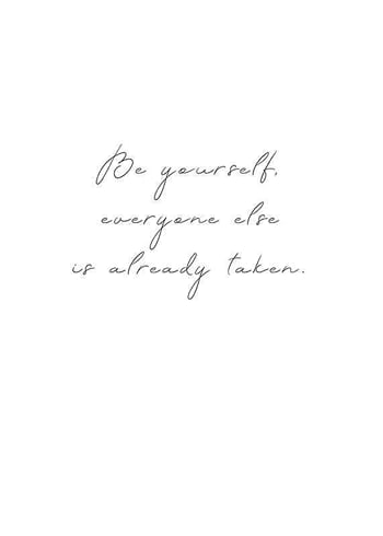 Poster Be Yourself