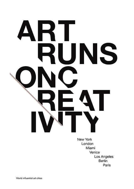 Juliste Art Runs On Creativity