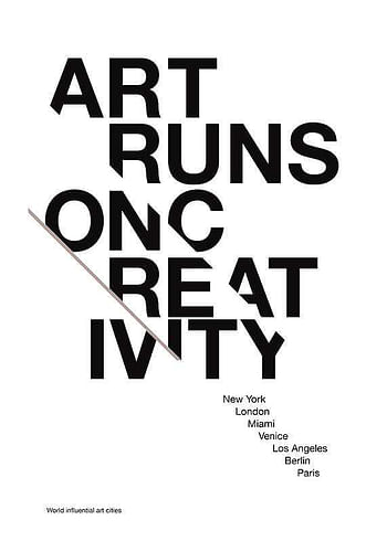 Affiche Art Runs On Creativity