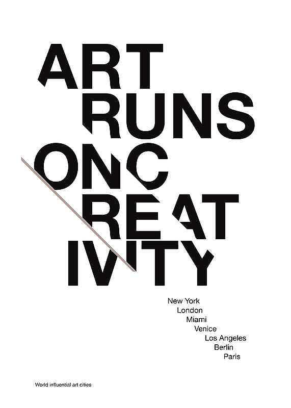 Plagát Art Runs On Creativity
