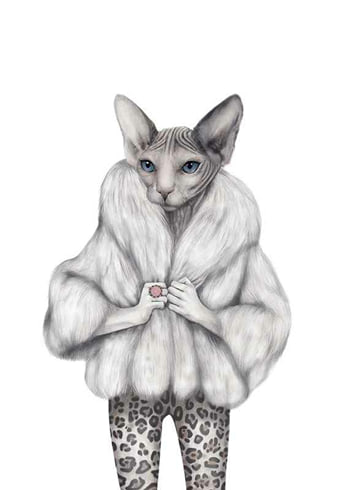 Poster Sanna Wieslander Little Miss Purrfect