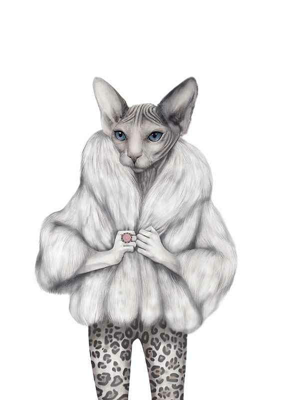 Poster Sanna Wieslander Little Miss Purrfect
